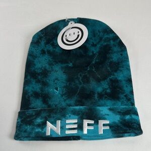 NWT Neff Turquoise Tie-Dye Beanie